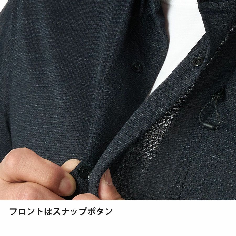 ラミースピンニットシャツ半袖 濃紺色（プレ販売） | アウトドア